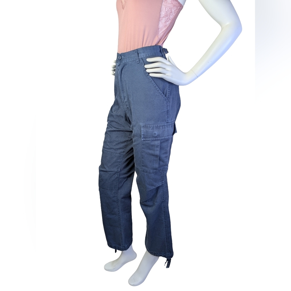 Brandy Melville Blue Cargo Pants | High Rise Y2K | Utility Straight Leg | XS-S